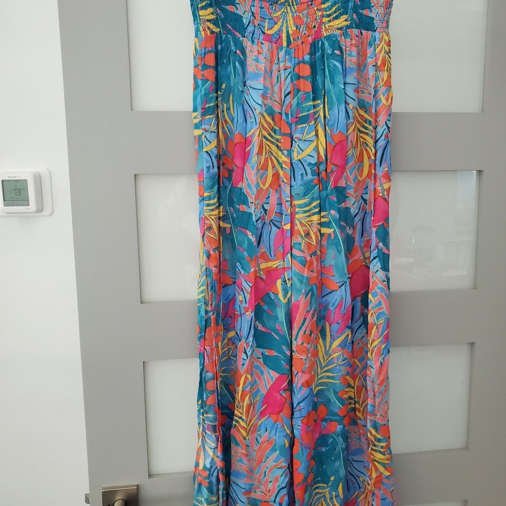 Kona Sol Vibrant Floral Maxi Skirt